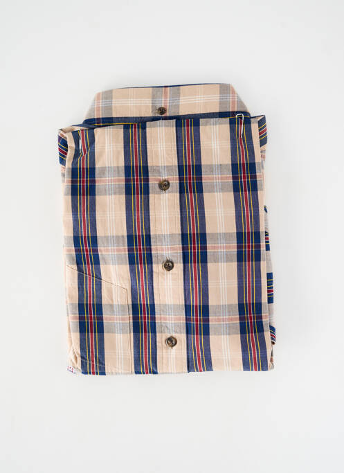 Chemise manches longues poignets boutonnés beige GANT homme