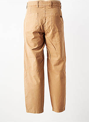 Pantalon droit tissage popeline taille normale beige DAYTONA homme