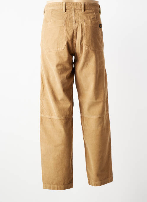 Pantalon droit tissage velours taille normale beige DAYTONA homme