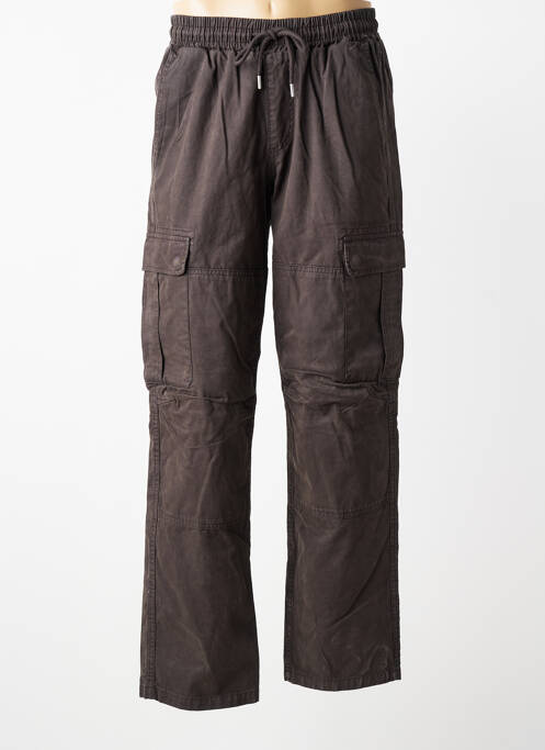 Pantalon cargo taille élastique taille normale gris DAYTONA homme