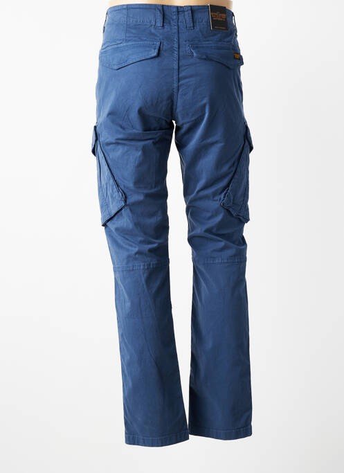 Pantalon cargo slim taille normale bleu DAYTONA homme
