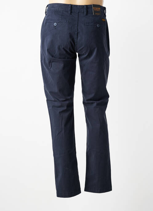 Pantalon chino stretch taille normale bleu DAYTONA homme