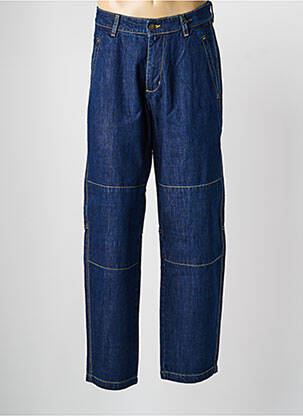Jeans coupe droite fermeture zippée sous rabat boutonné taille normale bleu DAYTONA homme