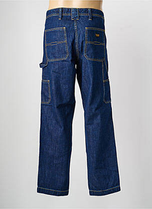 Jeans coupe droite fermeture zippée sous rabat boutonné taille normale bleu DAYTONA homme