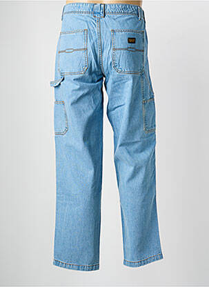 Jeans coupe droite fermeture zippée sous rabat boutonné taille normale bleu DAYTONA homme