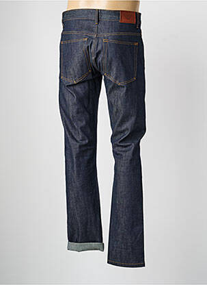 Jeans coupe droite fermeture zippée sous rabat boutonné taille normale bleu DAYTONA homme