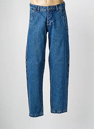 Jeans coupe droite fermeture zippée sous rabat boutonné taille normale bleu DAYTONA homme