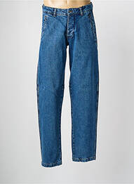 Jeans coupe droite fermeture zippée sous rabat boutonné taille normale bleu DAYTONA homme