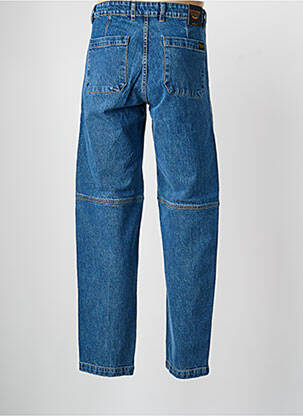 Jeans coupe droite fermeture zippée sous rabat boutonné taille normale bleu DAYTONA homme