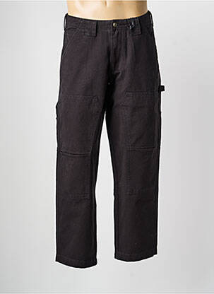 Jeans coupe droite fermeture zippée sous rabat boutonné taille normale noir DAYTONA homme