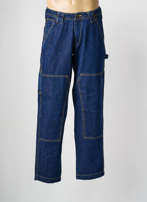 Jeans coupe droite fermeture zippée sous rabat boutonné taille normale bleu DAYTONA homme