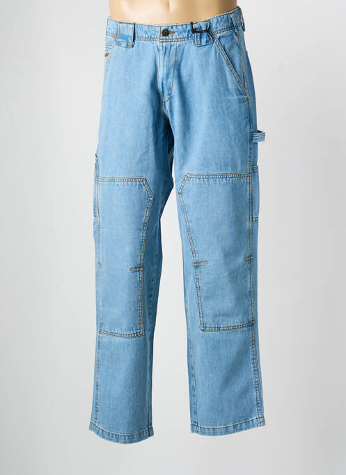 Jeans coupe droite fermeture zippée sous rabat boutonné taille normale bleu DAYTONA homme