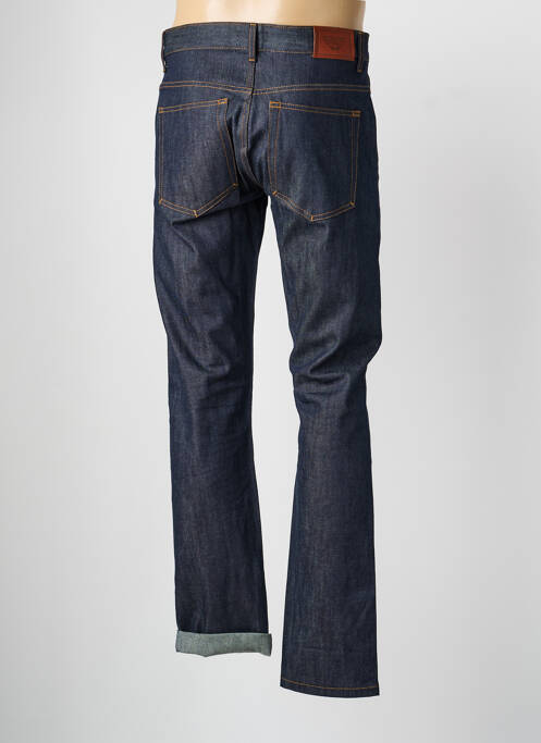 Jeans coupe droite fermeture zippée sous rabat boutonné taille normale bleu DAYTONA homme