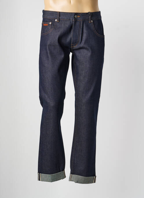 Jeans coupe droite broderie rivets taille normale bleu DAYTONA homme