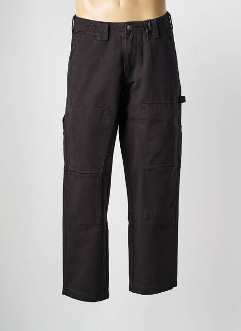 Jeans coupe droite fermeture zippée sous rabat boutonné taille normale noir DAYTONA homme