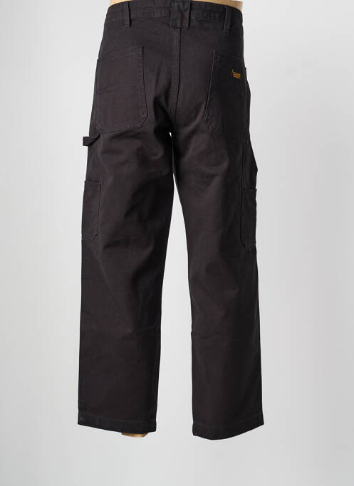Jeans coupe droite fermeture zippée sous rabat boutonné taille normale noir DAYTONA homme