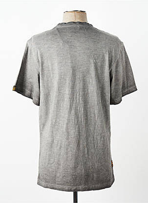 T-shirt stretch manches courtes gris DAYTONA homme