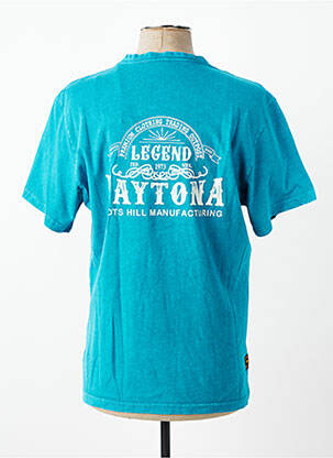 T-shirt stretch manches courtes bleu DAYTONA homme