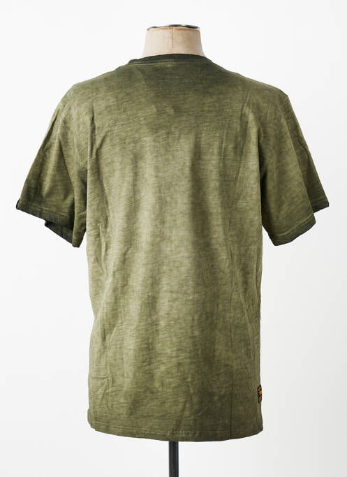 T-shirt stretch manches courtes vert DAYTONA homme