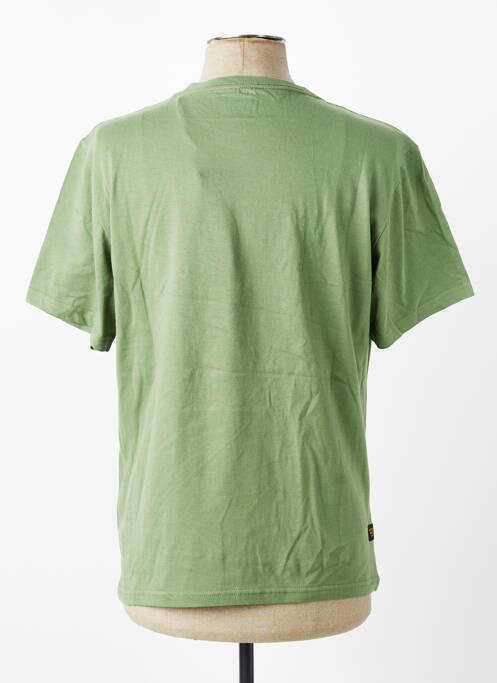 T-shirt stretch manches courtes vert DAYTONA homme