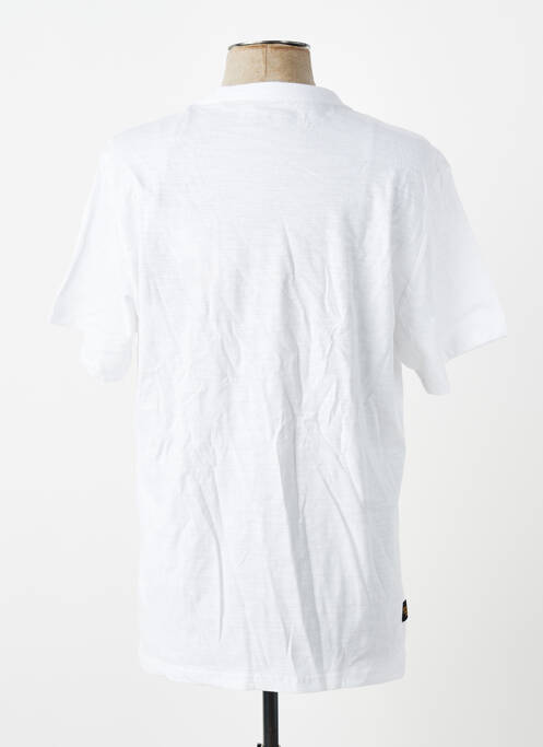 T-shirt stretch manches courtes blanc DAYTONA homme