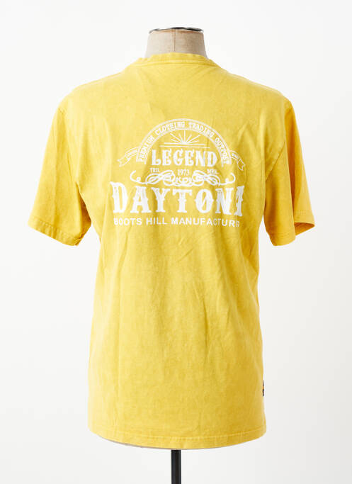 T-shirt stretch manches courtes jaune DAYTONA homme