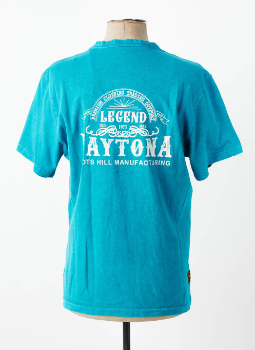 T-shirt stretch manches courtes bleu DAYTONA homme
