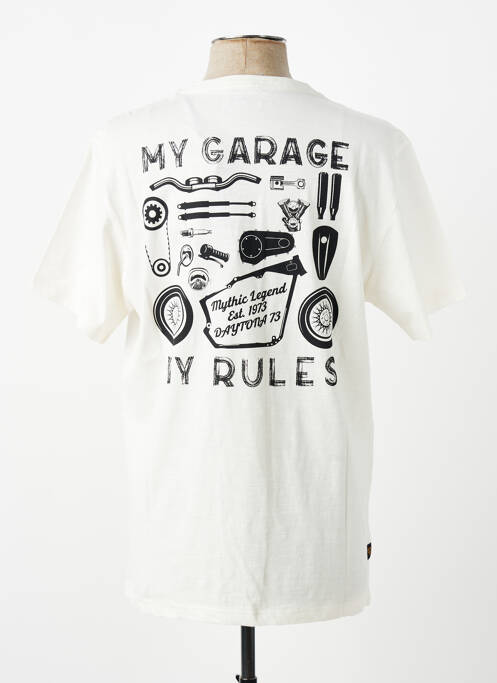 T-shirt stretch manches courtes beige DAYTONA homme