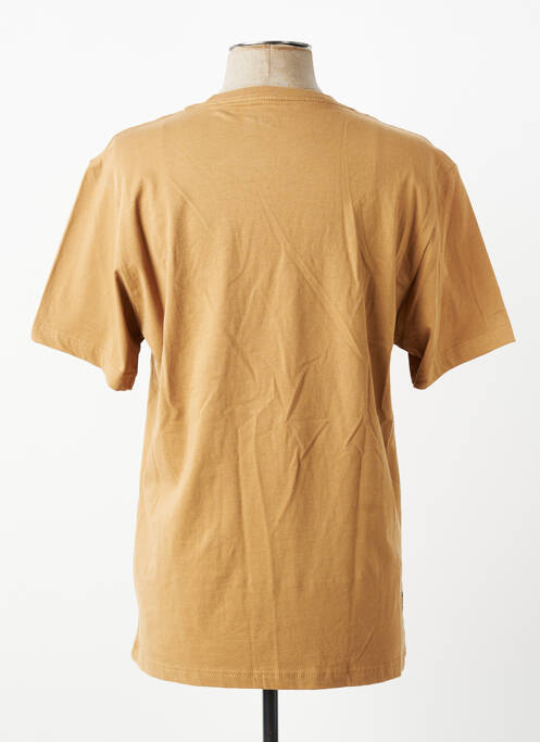 T-shirt broderie manches courtes marron DAYTONA homme