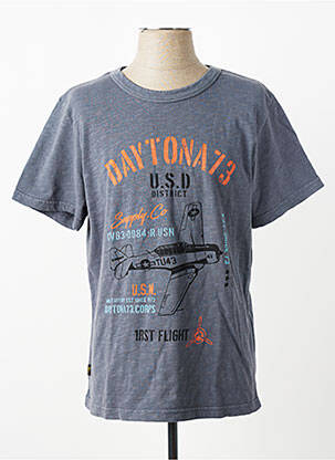 T-shirt stretch manches courtes gris DAYTONA homme