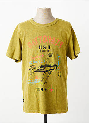 T-shirt stretch manches courtes vert clair DAYTONA homme