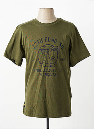 T-shirt stretch manches courtes vert DAYTONA homme