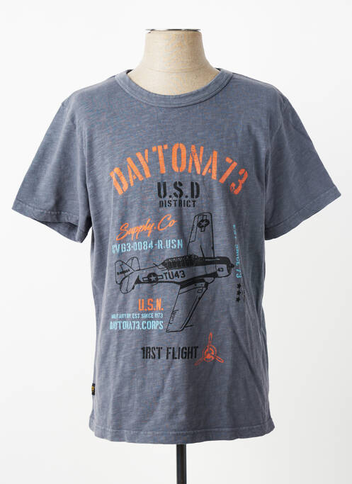 T-shirt stretch manches courtes gris DAYTONA homme