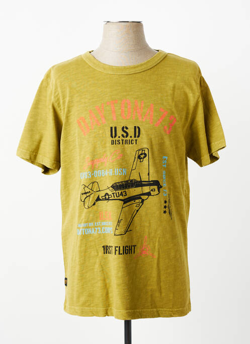 T-shirt stretch manches courtes vert clair DAYTONA homme