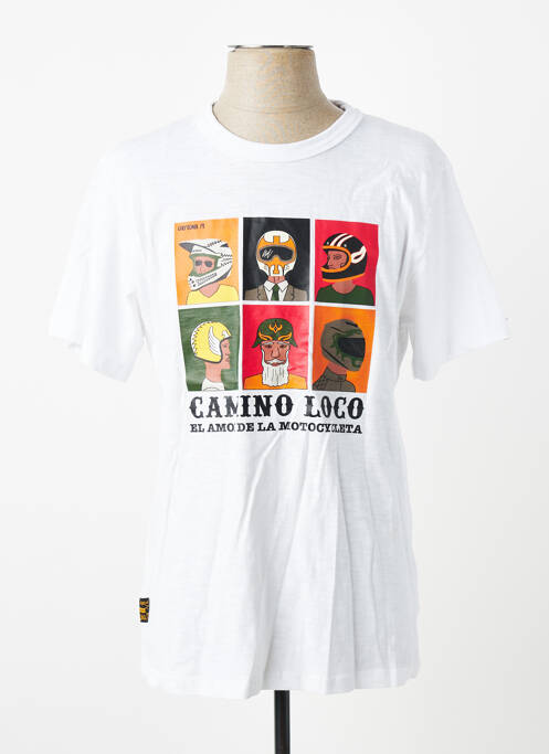 T-shirt stretch manches courtes blanc DAYTONA homme