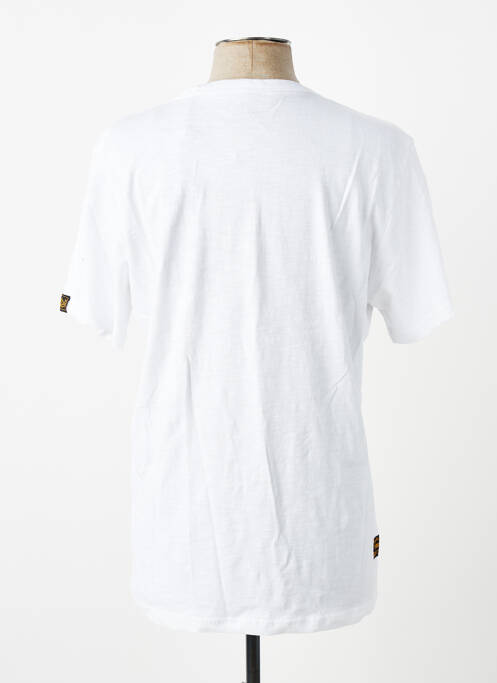 T-shirt stretch manches courtes blanc DAYTONA homme