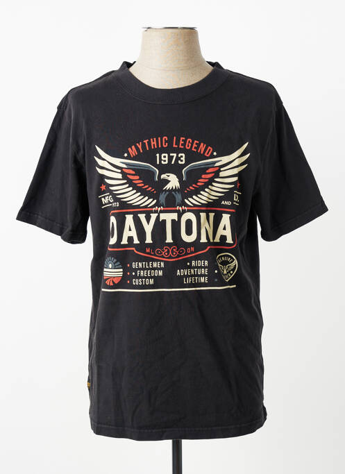 T-shirt stretch manches courtes noir DAYTONA homme