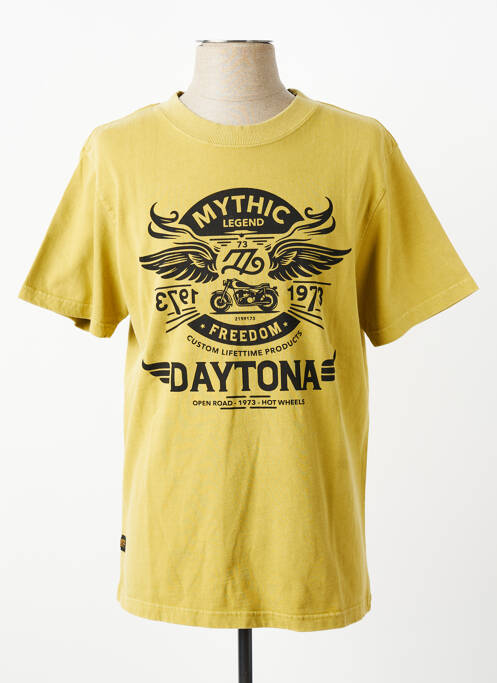 T-shirt stretch manches courtes vert DAYTONA homme
