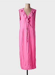 Robe longue sans manche sans manche rose ICHI femme