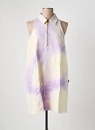 Robe courte sans manche sans manche violet LTB femme