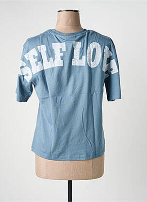 T-shirt coupe droite manches courtes bleu ICHI femme