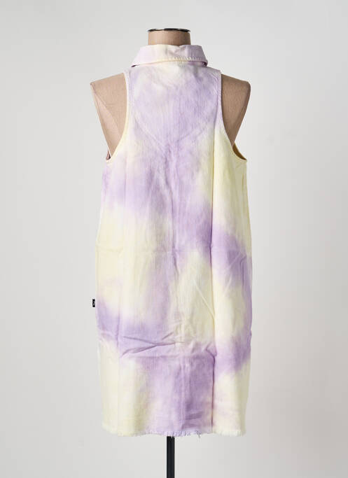 Robe courte sans manche sans manche violet LTB femme