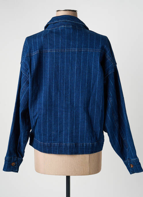 Veste casual coupe droite bleu ICHI femme