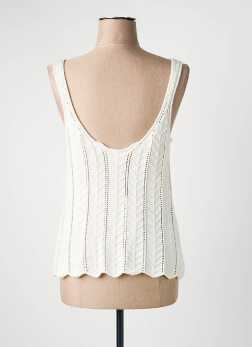 Top coupe cintrée fines bretelles blanc ARTLOVE femme