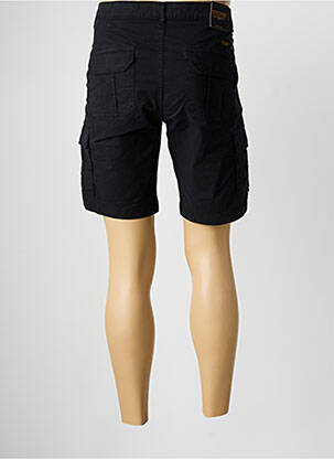 Bermuda tissage popeline taille normale noir DAYTONA homme