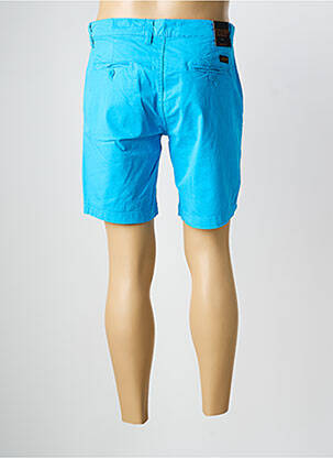 Bermuda tissage popeline taille normale bleu DAYTONA homme