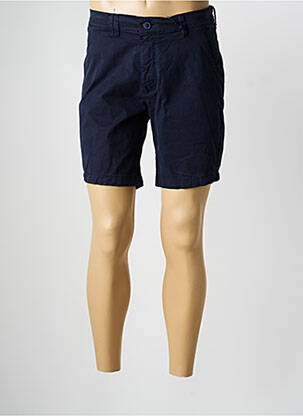 Bermuda tissage popeline taille normale bleu DAYTONA homme