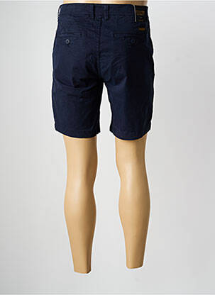 Bermuda tissage popeline taille normale bleu DAYTONA homme