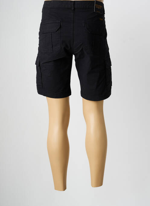Bermuda tissage popeline taille normale noir DAYTONA homme