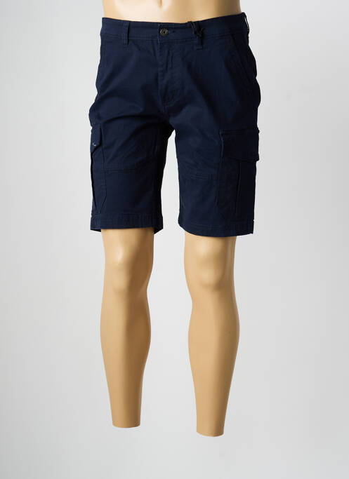 Bermuda tissage popeline taille normale bleu DAYTONA homme